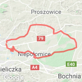 Mapa Puszcza Niepołomicka